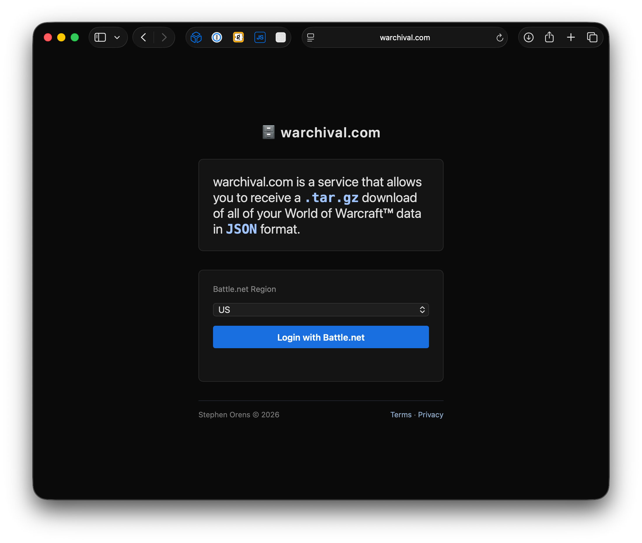 warchival auth
